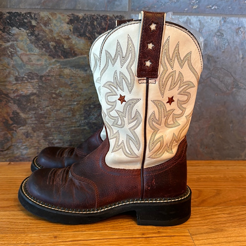 Ariat Heritage Starred Roper Western Fatbaby Cowgirl Boots